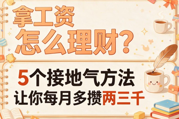 拿工资怎么理财？5个接地气方法让你每月多攒两三千