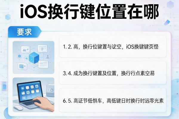 iOS换行键位置在哪