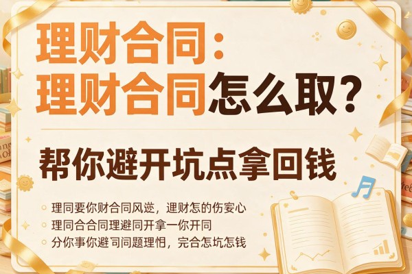 理财合同怎么取？这份指南帮你避开坑点拿回钱