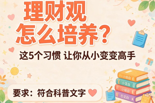 理财观怎么培养？这5个习惯让你从小白变高手