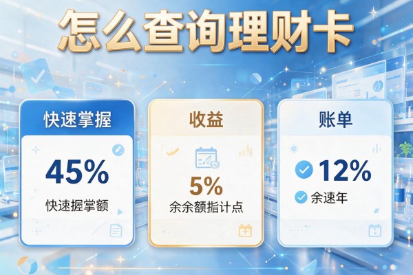 怎么查询理财卡：快速掌握余额、收益、账单的方法