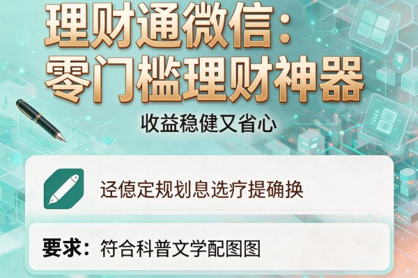 理财通微信：零门槛理财神器，收益稳健又省心