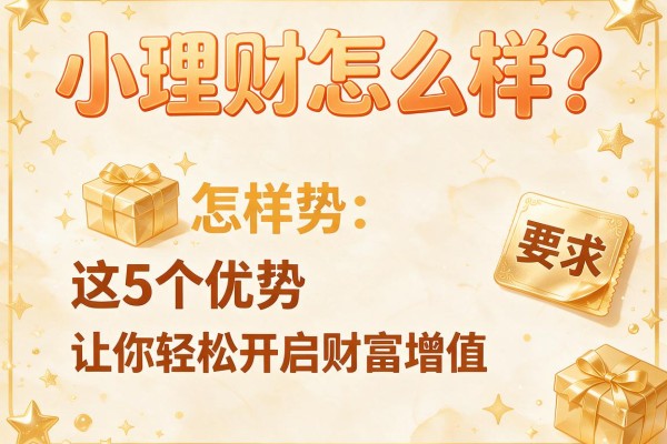 小理财怎么样？这5个优势让你轻松开启财富增值