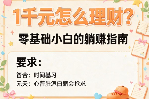 1千元怎么理财？零基础小白的躺赚指南