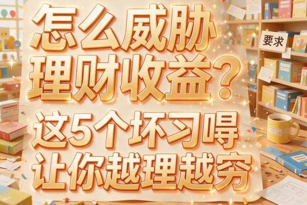 怎么威胁理财收益？这5个坏习惯让你越理越穷