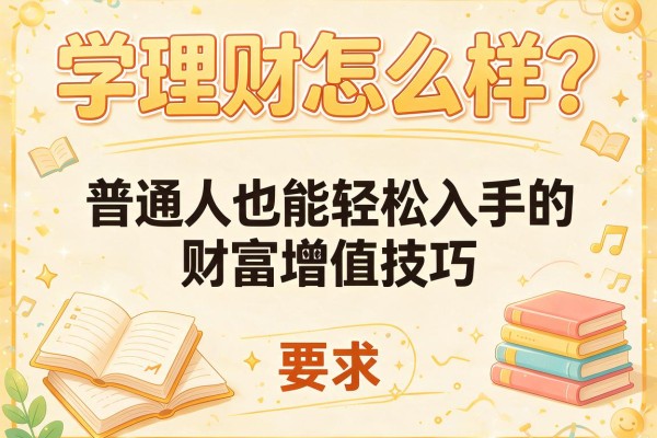 学理财怎么样？普通人也能轻松入手的财富增值技巧