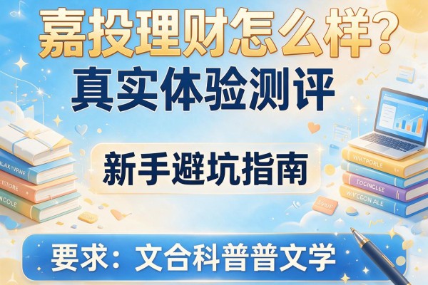 嘉投理财怎么样？真实体验测评与新手避坑指南