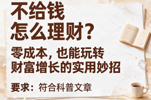 不给钱怎么理财？零成本也能玩转财富增长的实用妙招
