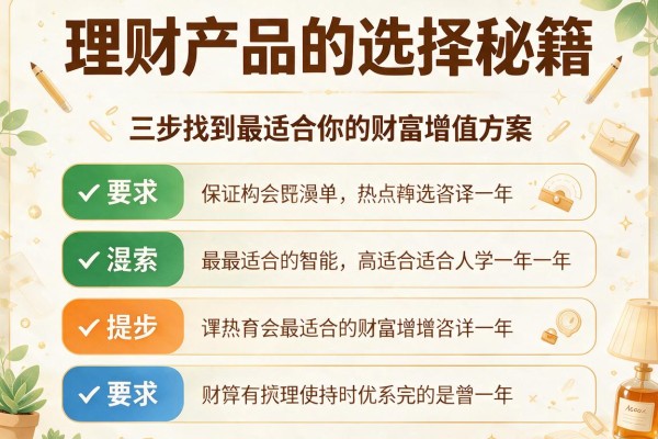 理财产品的选择秘籍：三步找到最适合你的财富增值方案