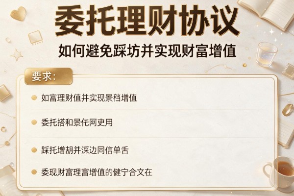 委托理财协议:如何避免踩坑并实现财富增值?