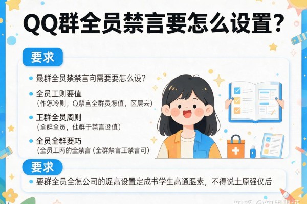 QQ群全员禁言要怎么设置？