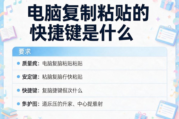 电脑复制粘贴的快捷键是什么