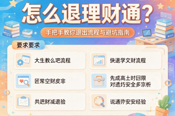 怎么退理财通？手把手教你退出流程与避坑指南