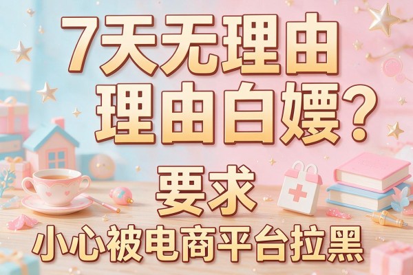 7天无理由白嫖？小心被电商平台拉黑