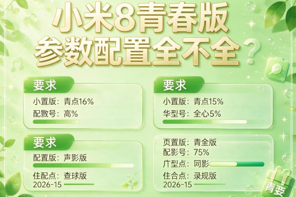小米8青春版参数配置全不全？