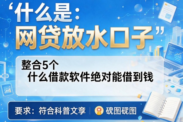 什么是网贷放水口子，整合5个什么借款软件绝对能借到钱