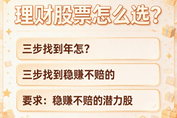 理财股票怎么选？三步找到稳赚不赔的潜力股