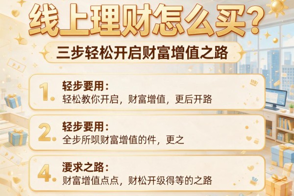 线上理财怎么买？三步教你轻松开启财富增值之路