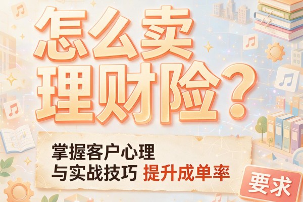 怎么卖理财险？掌握客户心理与实战技巧提升成单率
