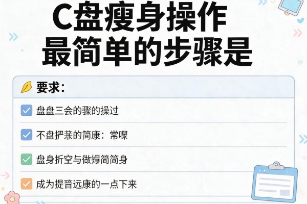 C盘瘦身操作最简单的步骤是？