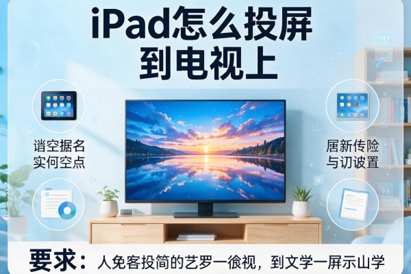 iPad怎么投屏到电视上