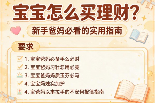 宝宝怎么买理财？新手爸妈必看的实用指南