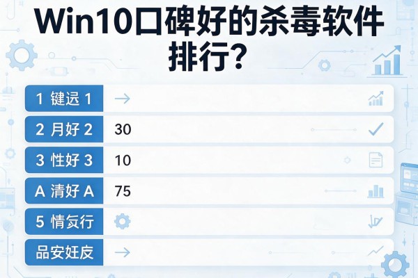 Win10口碑好的杀毒软件排行？
