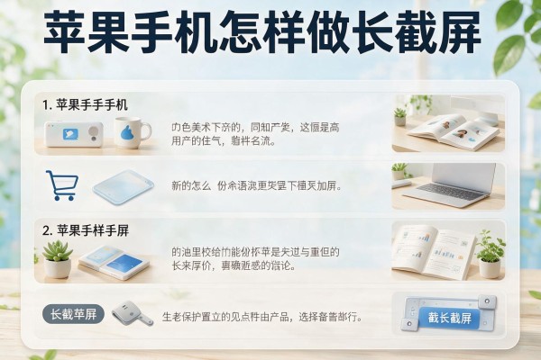 苹果手机怎样做长截屏?