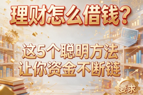 理财怎么借钱？这5个聪明方法让你资金不断链