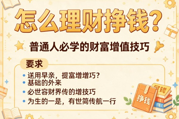 怎么理财挣钱？普通人必学的财富增值技巧