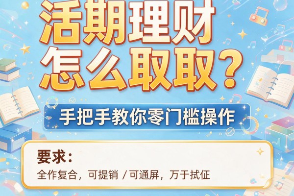 活期理财怎么取?手把手教你零门槛操作