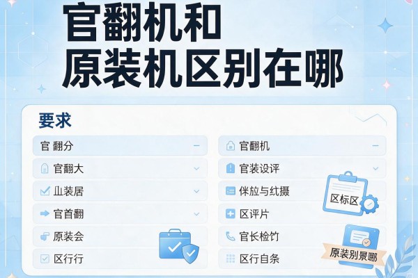 官翻机和原装机区别在哪