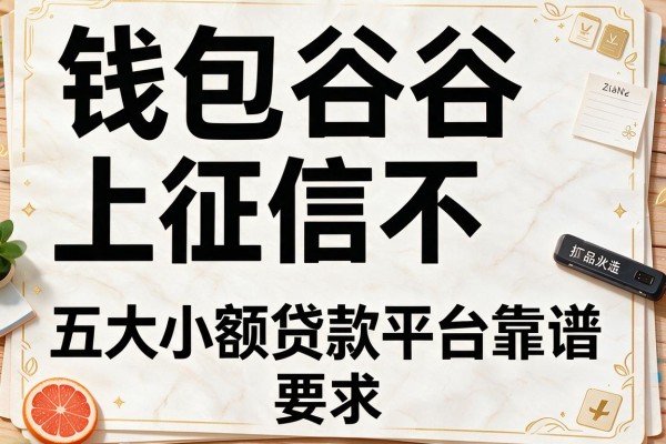 钱包谷谷上征信不，五大小额贷款平台靠谱