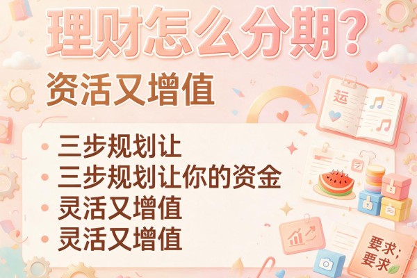 理财怎么分期？三步规划让你的资金灵活又增值