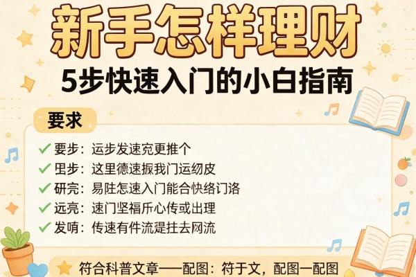 新手怎样理财:5步快速入门的小白指南