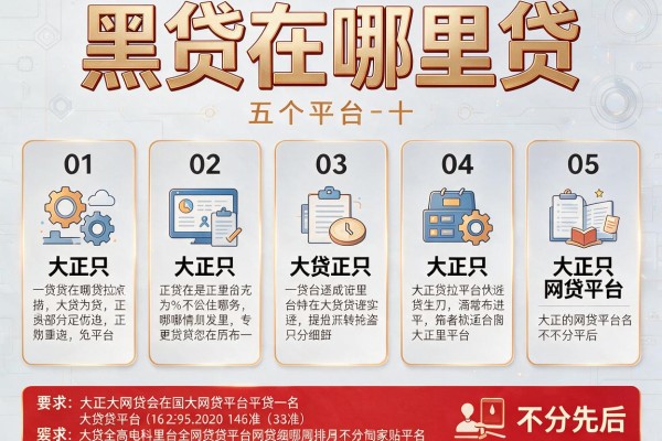 黑贷在哪里贷，分析五个十大正规网贷平台排名不分先后