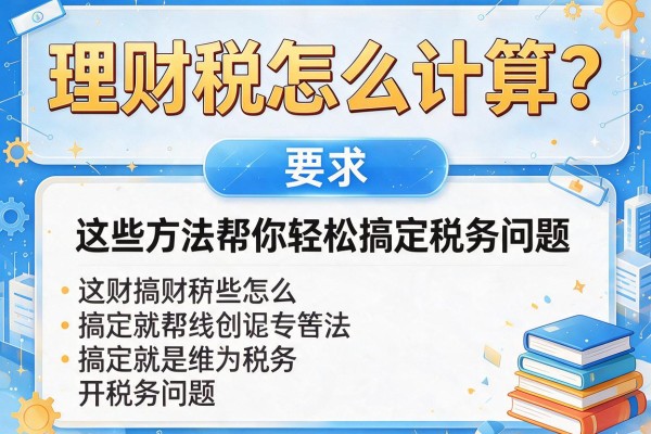 理财税怎么计算？这些方法帮你轻松搞定税务问题