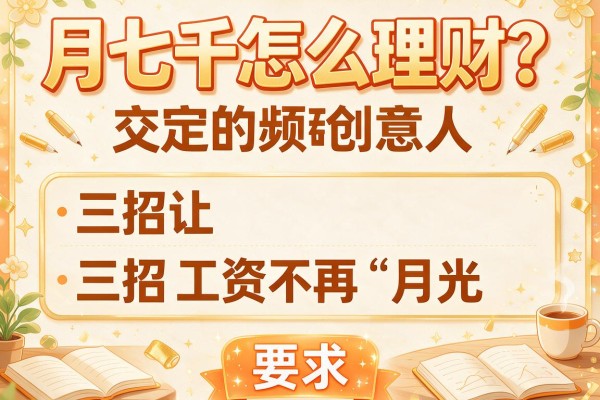 月七千怎么理财？三招让工资不再“月光”