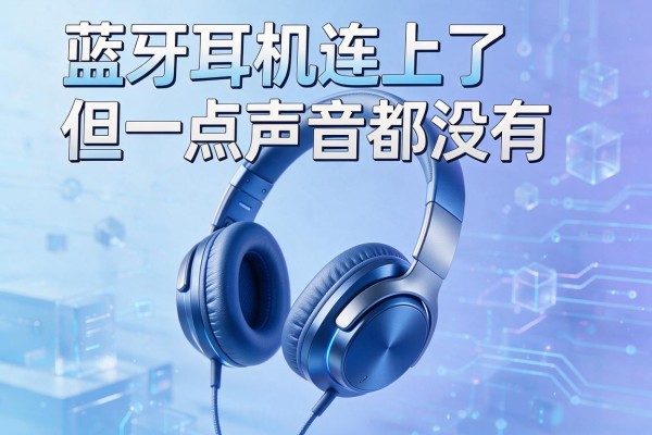 蓝牙耳机连上了但一点声音都没有
