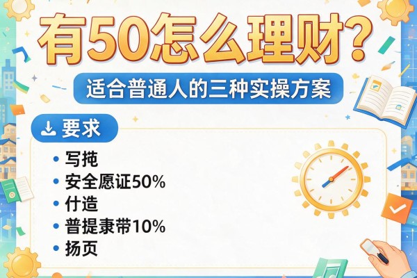 有50怎么理财?适合普通人的三种实操方案