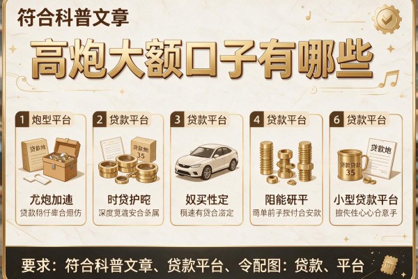 高炮大额口子有哪些，分析五个小型贷款平台