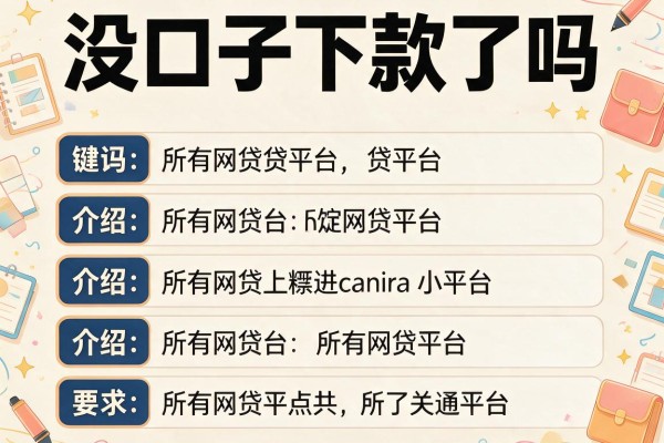 没口子下款了吗，介绍五个所有网贷平台