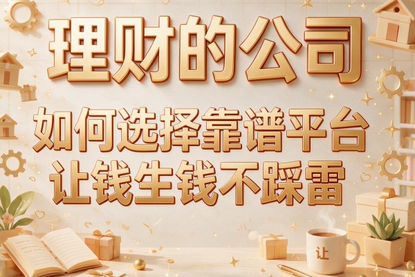 理财的公司：如何选择靠谱平台让钱生钱不踩雷