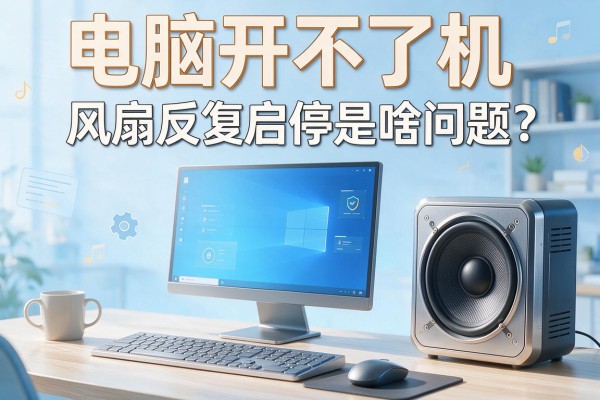 电脑开不了机，风扇反复启停是啥问题？