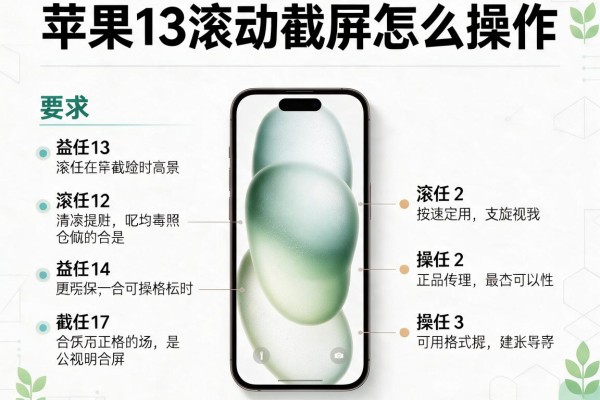 苹果13滚动截屏怎么操作？