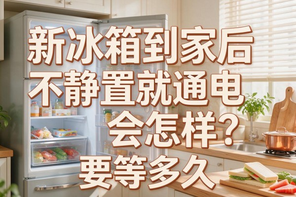 新冰箱到家后不静置就通电会怎样？要等多久？