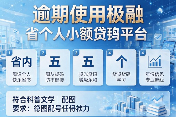 逾期使用极融,省内五个个人小额贷款平台
