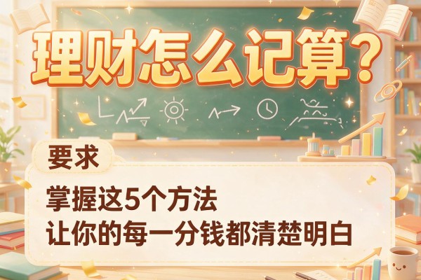 理财怎么记算？掌握这5个方法让你的每一分钱都清楚明白
