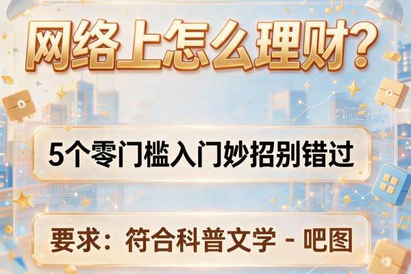 网络上怎么理财？5个零门槛入门妙招别错过