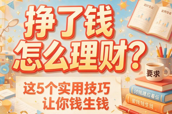 挣了钱怎么理财？这5个实用技巧让你钱生钱